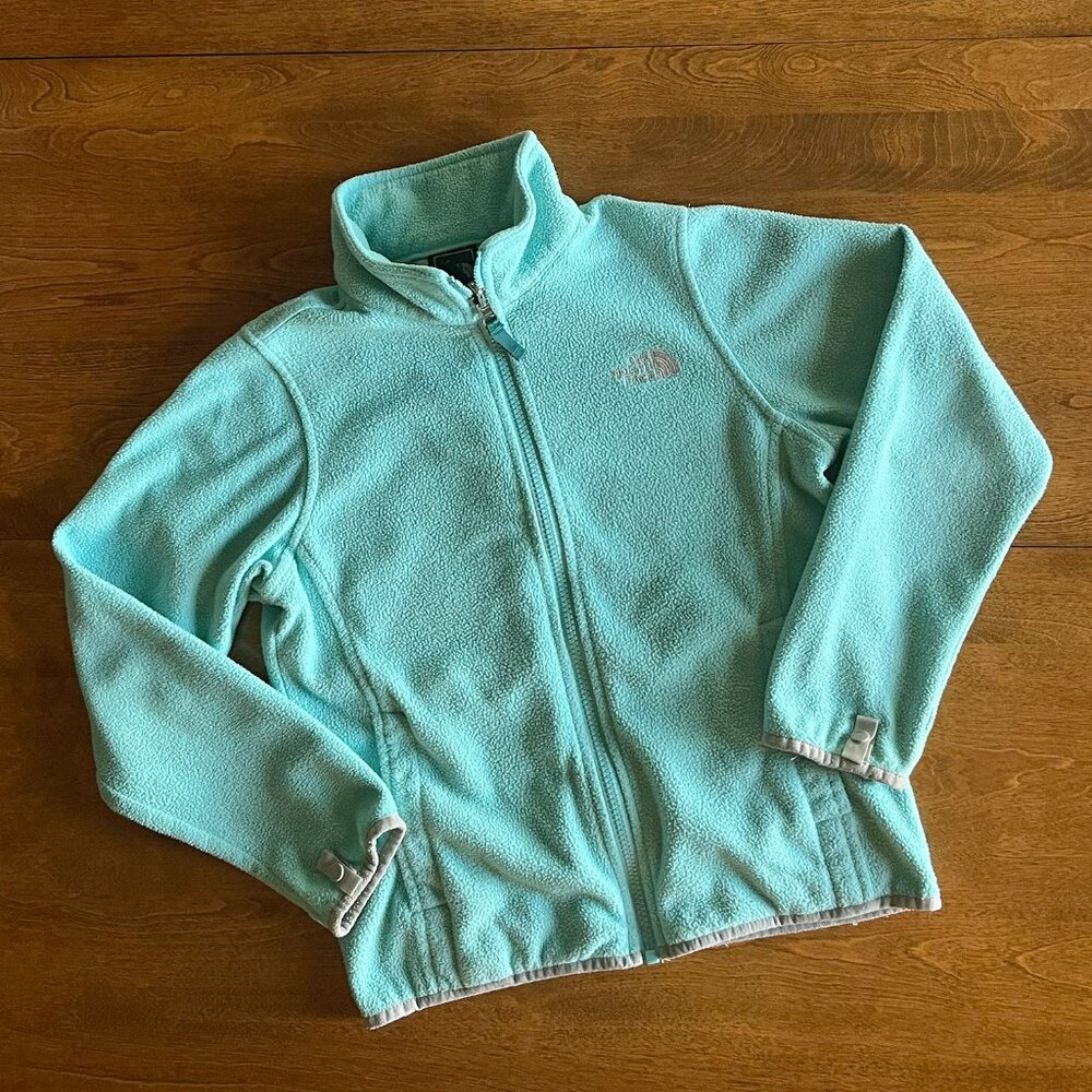 The North Face aqua full-zip fleece S 7/8